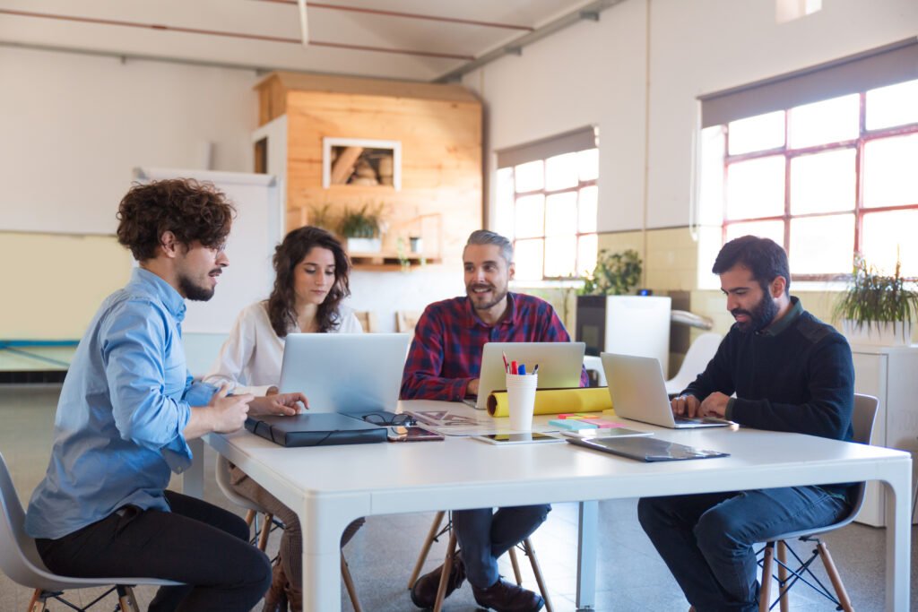"Marketing team planning a digital campaign strategy"