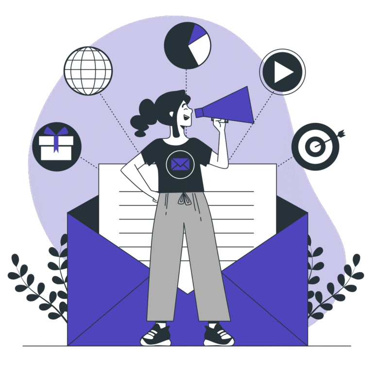 "Email marketing campaign targeting new subscribers"